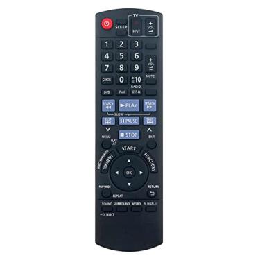 Imagem de Novo controle remoto de substituição N2QAYB000514 para receptor Panasonic Home Theater SC-PT480 SA-PT480 SC-PT480P-K