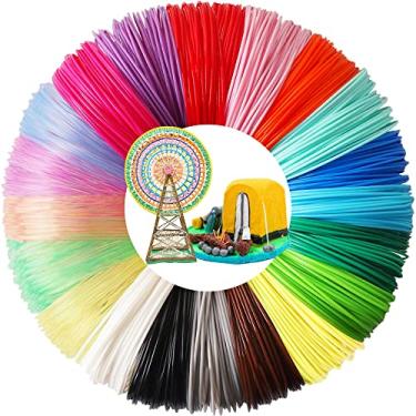 Imagem de Recargas de filamento PLA de caneta 3D, 20 cores, 7,6 m cada cor, total de 1,5 m por TTYT3D, não serve para caneta 3Doodler