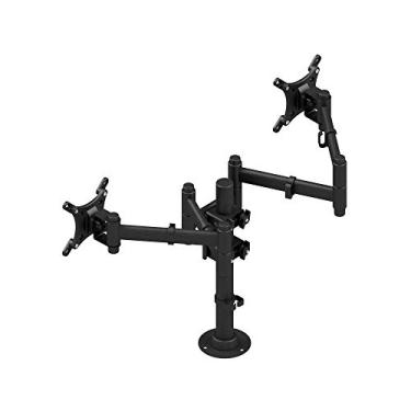 Imagem de Suporte para 2 monitores fixo de 10 até 27 polegadas triarticulado
