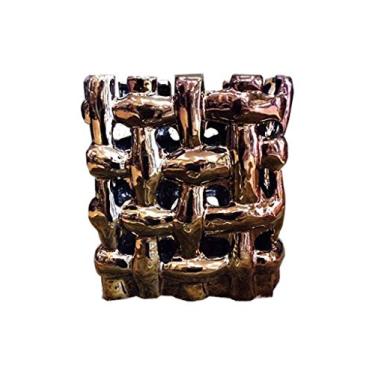 Imagem de Vaso Retangular Tramas Sarquis Samara Prata