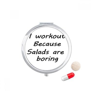 Imagem de Estojo de comprimidos preto inglês para perder peso com citação de caligrafia, caixa de armazenamento de medicamentos