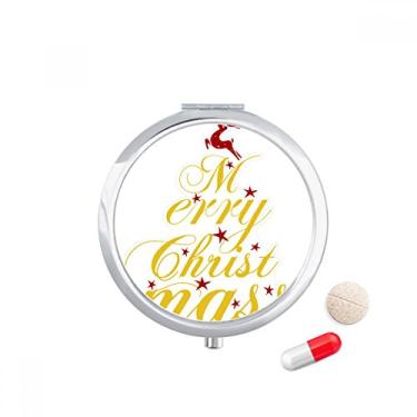 Imagem de Porta-comprimidos, porta-comprimidos, porta-remédios com arte de cervo de Natal