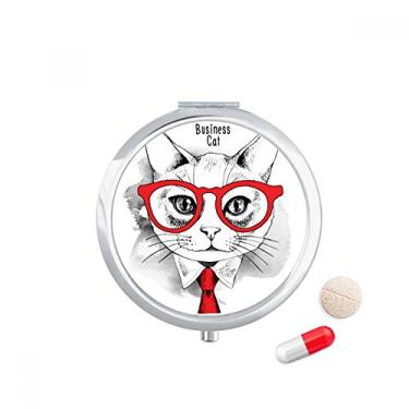 Imagem de Bussiness Cat Head Protect Animal Pet Lover, caixa de armazenamento de remédios