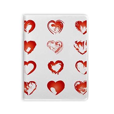 Imagem de Caderno de desenho de corações do Dia dos Namorados com capa macia Diário