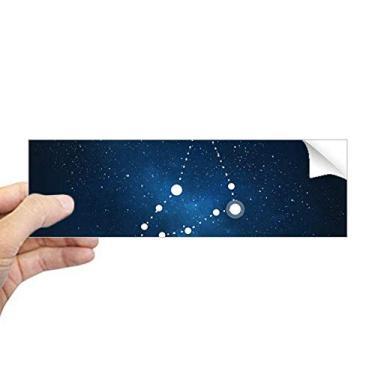 Imagem de DIYthinker Capricórnio Constelação do signo do zodíaco Adesivo retangular para para-choque Notebook Janela Decalque
