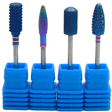 Imagem de Kit 4 Brocas Tungstênio E Diamantada Para Unhas Gel Acrygel