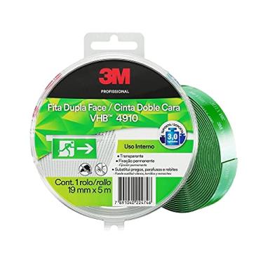 Imagem de VHB, 3M, Fita Dupla Face, 4910, Transparente, 19mm x 5m