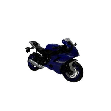 Imagem de Miniatura Moto Yamaha R6 Azul Escala 1:18 - California Toys