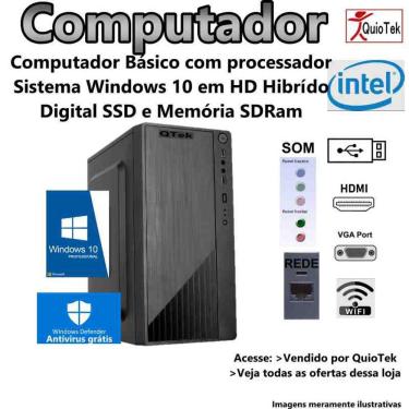 Imagem de COMPUTADOR BÁSICO Q1 INTEL CORE i5-3.4Ghz, 8GB, SSD240GB, WINDOWS 10