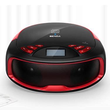 Imagem de Rádio Portátil Benoá X8 FM USB Bluetooth Preto/Vermelho