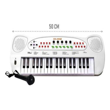 Imagem de Teclado 37 Teclas Piano Musical Infantil Com Microfone - Dm Toys