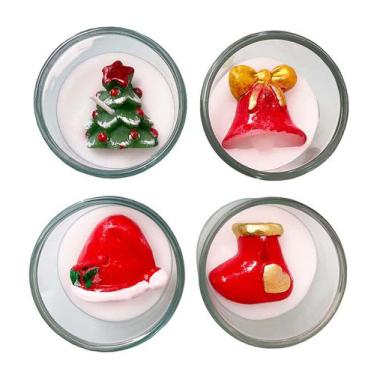 Imagem de Velas De Natal Papai Noel Árvore Mini Velas Decorativas 4 Un - Sadora