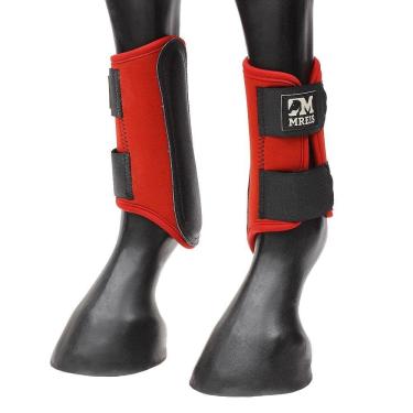 Imagem de Caneleira para Cavalo em Neoprene Vermelho M Reis 31638