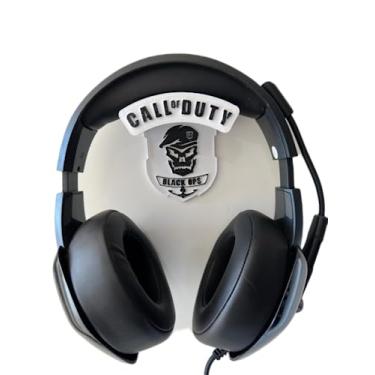 Imagem de Suporte De Parede Headset call of duty Com Fita Dupla Face (Suporte De Parede Headset call of duty Com Fita Dupla Face black ops branco)