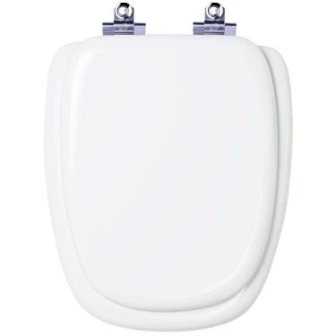 Imagem de Assento Sanitário Almofadado com Amortecedor Monte Carlo Branco para vaso Deca