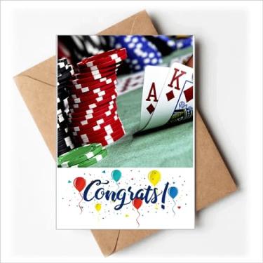 Imagem de DIYthinker Poker disperso fichas fotográficas cartões de casamento parabéns envelopes de saudação