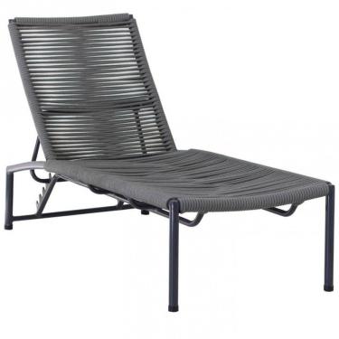 Imagem de Espreguiçadeira Tokyo Alumínio Corda Náutica Regulagem Trama