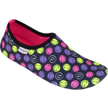 Imagem de SAPATILHA AQUÁTICA PAMPILI BEM ME QUER PRETO/COLORIDO 648026 Cor:Preto;Tamanho:27/28
