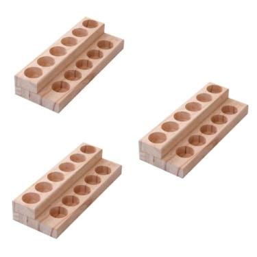 Imagem de FRCOLOR 3 Peças De Palete De Maquiagem Porta-Esmalte Organizador De Mesa Suporte De Exibição De Mesa Suporte De Óleo Essencial Rack De Armazenamento De Mesa Bandeja De 2 Camadas
