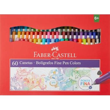 Imagem de Caneta Ponta Fina, Faber-Castell, Fine Pen,FPB/ES60ZF, 60 cores, Multicor