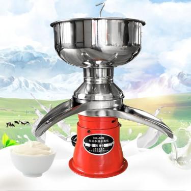 Imagem de Separador centrífugo elétrico de leite, desnatadeira profissional, ajustável para leite de ovelha, leite de cabra ou outros produtos lácteos (9800-11000R/MIN)