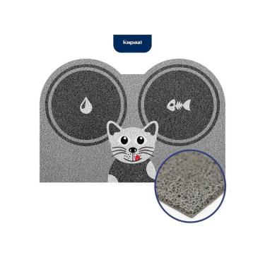 Imagem de Capacho Vinil Pet Kapazi 40cmX60cm hora do lanche cat