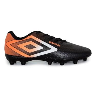 Imagem de Chuteira Campo Umbro Warskin Preto/laranja/branco U01fb00163-162-41
