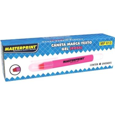 Imagem de Caneta Marca Texto Mp 613 Gel Rosa Cx Com 06 110876