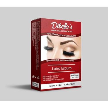 Imagem de Kit Henna Para Sobrancelhas Efeito Natural e Fixação Ultra Alta Garantindo Sobrancelhas Impecáveis Por Mais Tempo Dibella's (Loiro Escuro)