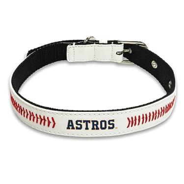 Imagem de Coleira para cães MLB Houston Astros New Signature PRO PVC-Leather Premium Pet Collars extra resistente e durável! Super elegante! Tamanho: médio ajustável 40,6-50,8 cm comprimento x 2,5 cm largura