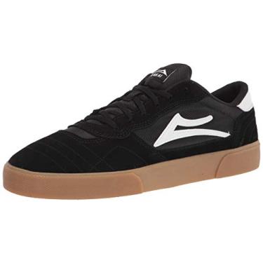Imagem de Lakai Tênis de skate masculino Cambridge – Tênis de skate de alto desempenho, Preto/Camurça Goma, 40