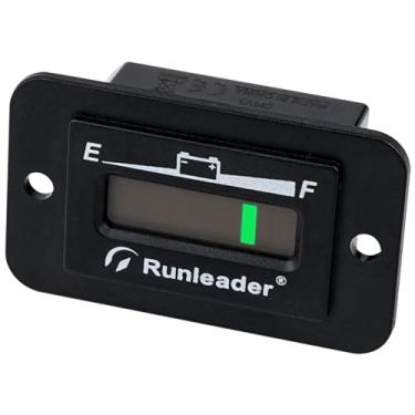 Imagem de Runleader indicador de bateria LED 12V 24V 36V 48V medidor de capacidade da bateria, monitor de carga e descarga da bateria para carrinho de golfe, veículo elétrico, estrela, carro empilhável (36V)