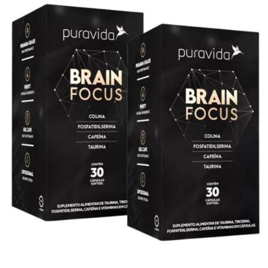Imagem de Kit 2x Brain Focus - (30 Capsulas Softgel cada) - Pura Vida-Unissex