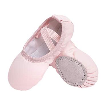 Imagem de Sapatilhas de balé STELLE para meninas, sem cordão, para bebês e crianças, Light Ballet Pink, 10 Toddler