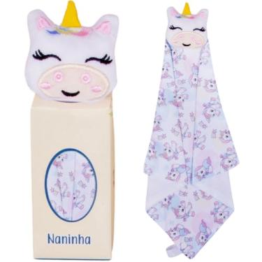 Imagem de Naninha para Bebê de bichinho de pelúcia com prendedor de chupeta (Unicórnio)