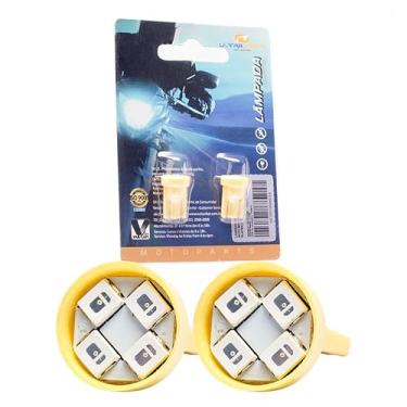 Imagem de VULCAN.BOR, Lâmpada 4 LedS T13 2W para Painel e Pisca de Moto