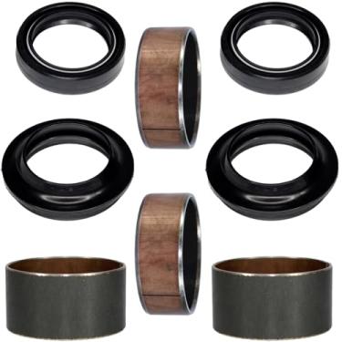 Imagem de Kit bucha interna externa atrito deslizante do garfo bengala CBX250 Twister CB500 1997 a 2008 CB300R retentor guarda pó