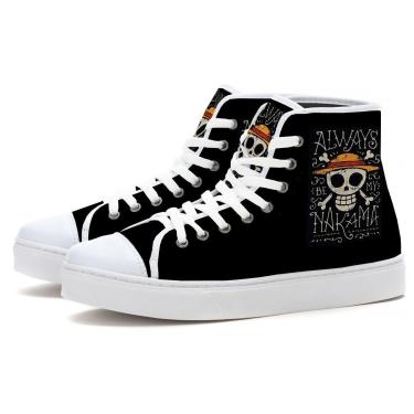 Imagem de Tênis Cano Alto Anime Mangá Pirata Novidade 452-Unissex