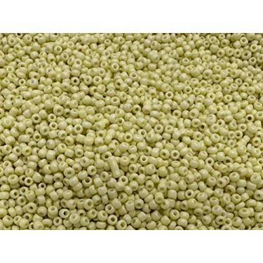 Imagem de Tamanho das contas de sementes: 11/0 50 g (amarelo opaco muito claro)
