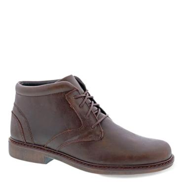 Imagem de Botas de couro Drew masculinas Bronx 40100, Brown/Leather, 8.5 X-Wide