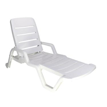 Imagem de Espreguiçadeira Tramontina Leblon Em Polipropileno Branco