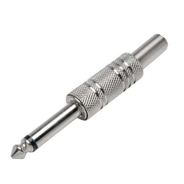Imagem de Kit 10 pçs - plug p10 mono - niquel ( metalico ) - Diprimeira