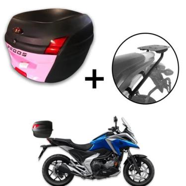 Imagem de Baú 34 litros Awa Proos com Bagageiro para NC 700 750X 2013-2015, Rosa