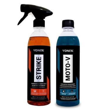 Imagem de Kit Removedor de Piche e Cola 500ml + Shampoo Moto-V 500ml Vonixx