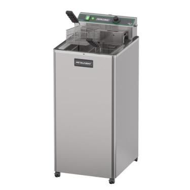 Imagem de Fritadeira Elétrica Inox Pedestal Óleo Metalcubas 15L FOE 15 P 8000W, 