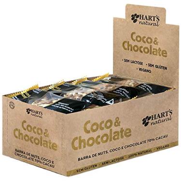 Imagem de Barra de Nuts Coco & Chocolate (20 un), Hart's Natural, Vegana, Sem Glúten, 100% Natural
