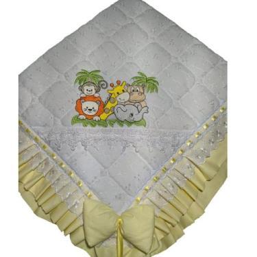 Imagem de Manta para bebê acolchoada safari grippir - Brilhobaby 