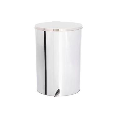 Imagem de Lixeira com Tampa e Pedal de Aço inox 40x60cm 75 litros - JJ.P4060 - J