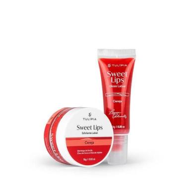 Imagem de Kit Sweet Lips Tulipia Gloss 10g + Esfoliante Cereja 15g - Tulípia Cos