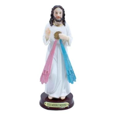 Imagem de Imagem Resina Jesus Cristo Misericordioso - 15cm - Minas de Presentes